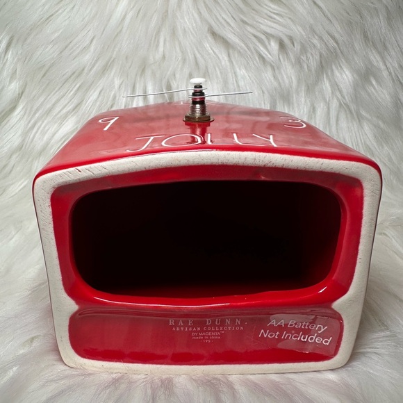 Rae Dunn Jolly Red Clock - Picture 4 of 4